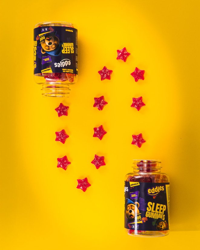 Gumídci na spánek s melatoninem