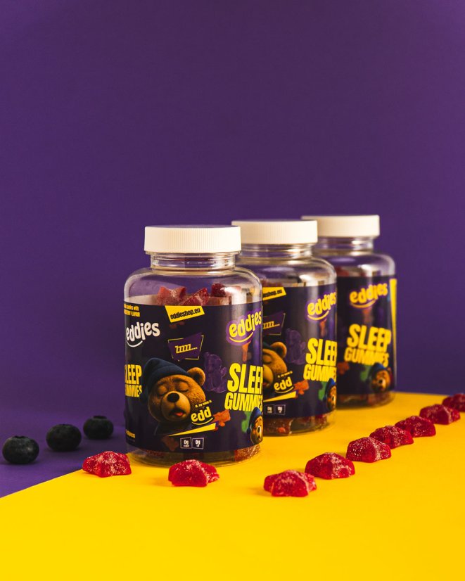 Gumídci na spánek s melatoninem Trio balení