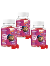 Eddies- Gumídci na spánek s melatoninem Trio Vegan Malina 3ks