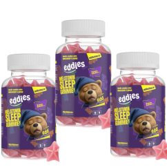 Eddies- Gumídci na spánek s melatoninem Trio – 3 měsíce spánku