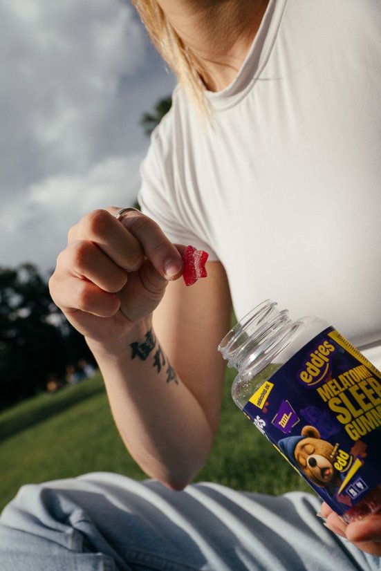 Eddies- Gumídci na spánek s melatoninem Trio – 3 měsíce spánku